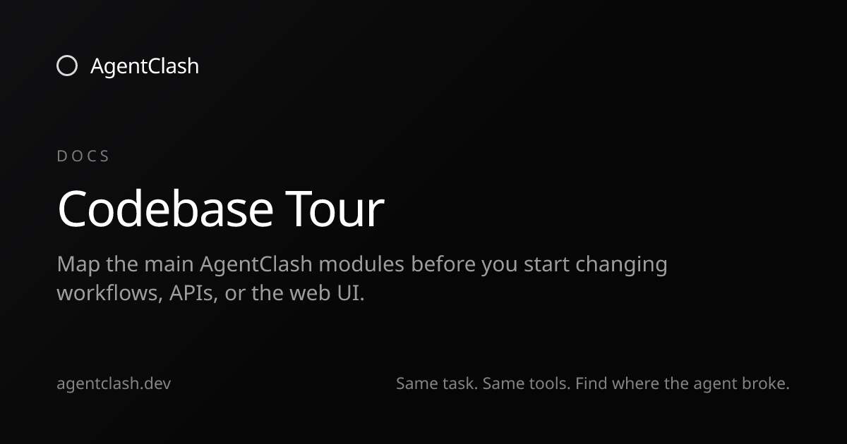 Codebase Tour — AgentClash Docs